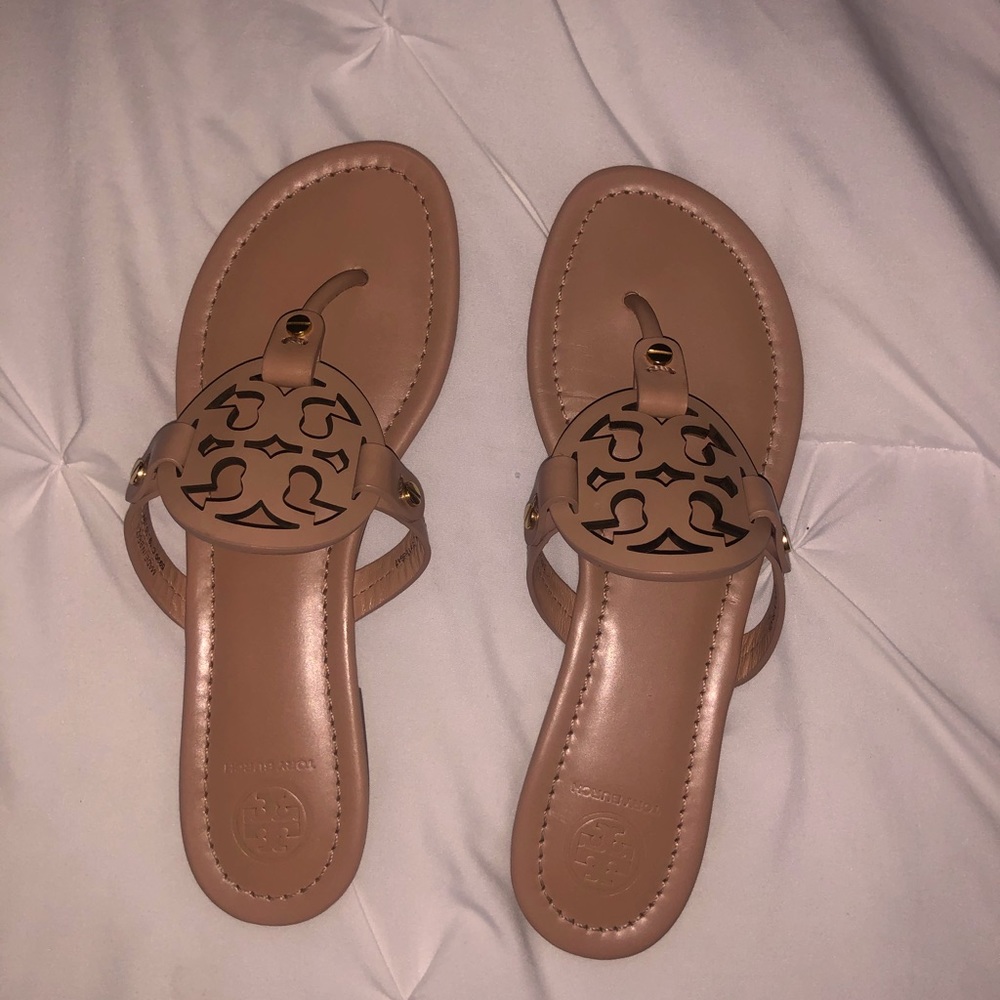 Tory Burch nude Miller sandals